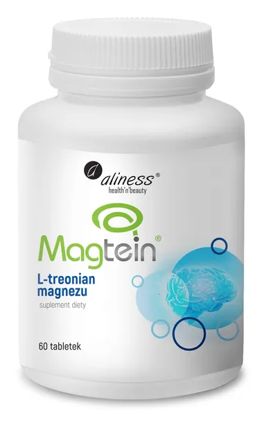 Aliness Magtein L-Treonian Magnezu 60 tab MAGNEZ PAMIĘĆ KONCENTRACJA STRES