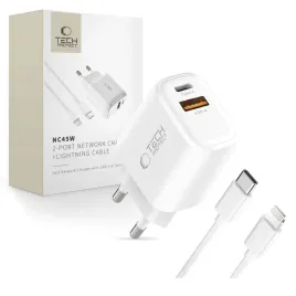 tech-protect-nca45w-gan-2-port-network-charger-pd-45w-qc3-0-lightning