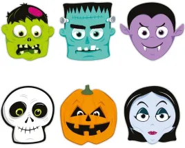 maski-papierowe-na-halloween-zombie-dynia-6szt