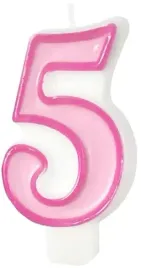 swieczka-urodzinowa-rozowa-numer-cyfra-5