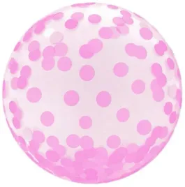 balon-kula-przezroczysty-krysztalowy-rozowe-grochy-45cm