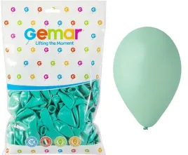 balony-pastelowe-turkusowo-zielone-26cm-10-100szt-gemar-lateksowe-050