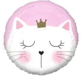 balon-foliowy-rozowy-kotek-z-korona-kot-na-urodziny-45cm
