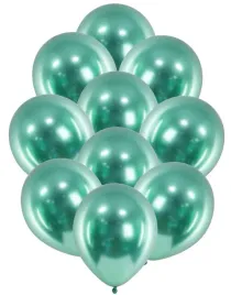 balony-glossy-chrom-butelkowa-zielen-30cm-50szt