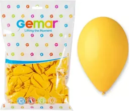 balony-pastelowe-ciemno-zolte-26cm-10-100szt-gemar-lateksowe-003