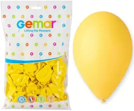 balony-pastelowe-zolte-30cm-12-100szt-gemar-lateksowe-gumowe-002