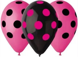 balony-lateksowe-groszki-rozowo-czarne-5szt-30cm