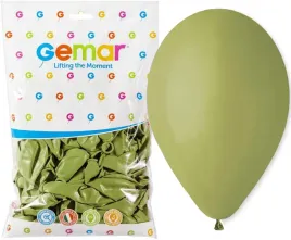 balony-pastelowe-oliwkowe-33cm-13-50szt-gemar-lateksowe-gumowe-098