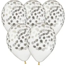 balony-lateksowe-groszki-srebrne-przezroczyste-gemar-33cm-13-5szt