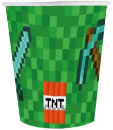 kubeczki-papierowe-piksele-minecraft-250ml-6szt
