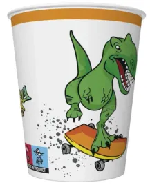 kubeczki-urodzinowe-papierowe-dinozaur-250ml-8-szt