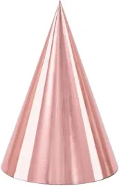 czapeczki-papierowe-16cm-rozowe-zloto-6szt