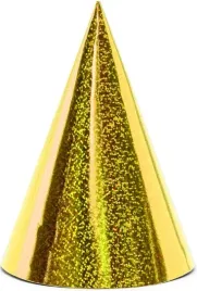 czapeczki-papierowe-16cm-holograficzne-zlote-6szt