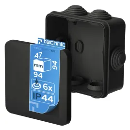 edo-technic-puszka-hermetyczna-natynkowa-z-dlawikami-ip55-94x94h47-czarna
