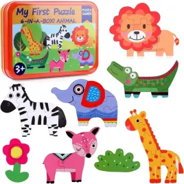 drewniane-puzzle-zwierzeta-6w1-edukacyjne-w-metalowym-pudelku-w130