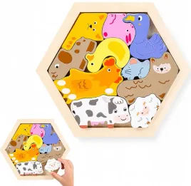 ukladanka-drewniana-heksagon-puzzle-logiczne-mozaika-3d-zwierzeta-w160