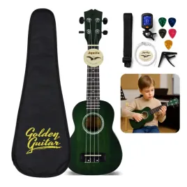 zestaw-ukulele-sopranowe-21-hrf21-zielone-akcesoria-golden-guitar