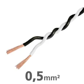 przewod-instalacyjny-2x-05-mm2-bialo-czarny-ofc-czysta-miedz