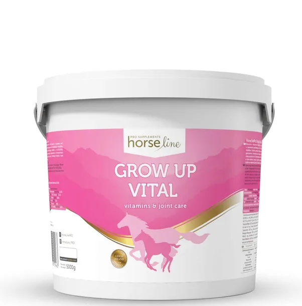 Witaminy i minerały dla źrebiąt i młodych koni HORSE LINE GrowUpVital 5000g