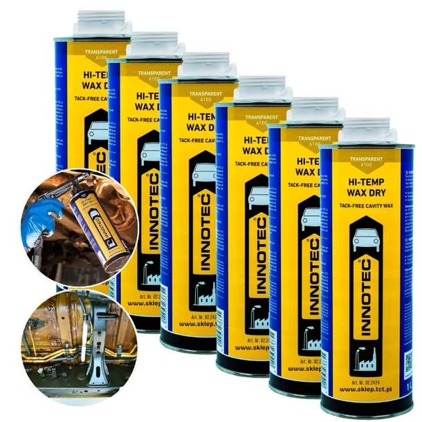 Wosk bezbarwny INNOTEC Hi-Temp Wax Dry Pro Suchy 4L do konserwacji