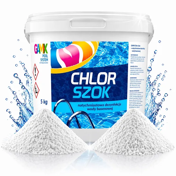 CHLOR SZOK 5kg do Basenu Szybka Dezynfekcja Wody GAMIX