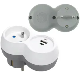 rozgaleznik-elektryczny-zlodziejka-z-uziemieniem-ladowarka-usb-a-c-biala