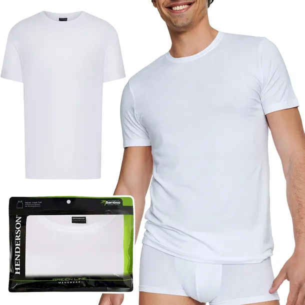 HENDERSON GREEN LINE Koszulka męska z wiskozy bambusowej T-SHIRT - L