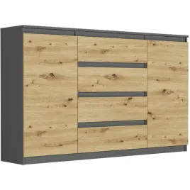 modna-komoda-160-szafka-4-szuflady-3-polki-antracyt-mix-artisan-r160s4