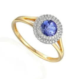 zloty-14k-pierscionek-tanzanit-i-diament