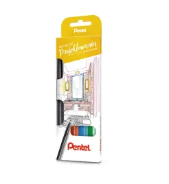 pisaki-kreslarskie-sign-pen-pentel-4-kolory