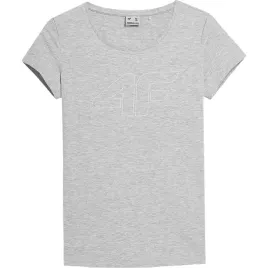 koszulka-t-shirt-damski-4f-z-nadrukiem-h4l22-tsd353-szary