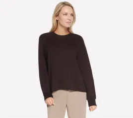 bluza-damska-skechers-skechluxe-elevate-crewneck-brazowa-lt152-brct