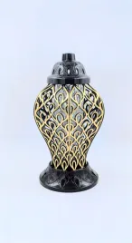 znicz-dekoracyjny-azurowy-czarno-zloty-37-cm