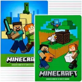 zeszyt-a5-w-3-linie-kolorowe-16-kartek-minecraft-szkolny-astra-2-szt
