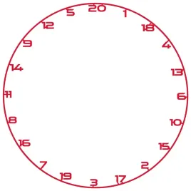 bullet-number-ring-pierscien-numeryczny-do-tarczy-dart-czerwony