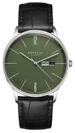 zegarek-sternglas-berlin-olive-green-quartz-38-mm