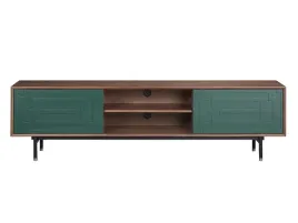 rtv-komoda-orzechowa-mietowy-front-zlote-nogi-eleganza