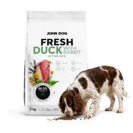 karma-sucha-dla-psa-john-dog-fresh-adult-kaczka-krolik-3kg