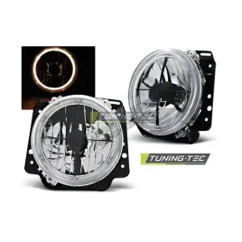 reflektory-przod-golf-2-ii-83-91-clear-srebrne-krzyz-ring-komplet-2-sztuki