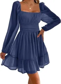 sukienka-damska-mini-granatowa-siateczka-falbany-s