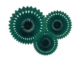 rozety-dekoracyjne-ciemny-zielony-20-30cm-ciemna-zielen-zielonkawe-3-szt