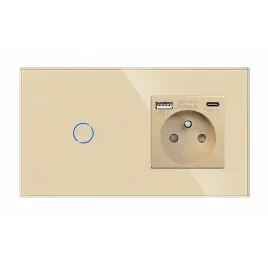 wlacznik-dotykowy-schodowy-pojedynczy-1k-z-gniazdkiem-usb-c-szklany-qc-20w