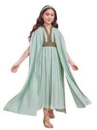 shein-sukienka-zielona-dziecieca-z-haftem-122-128-lwx