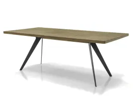 modern-vintage-stol-drewniany-grafitowe-metalowe-nogi-valore