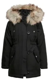 only-kurtka-parka-czarna-z-dlugim-rekawem-z-kapturem-140-jhc