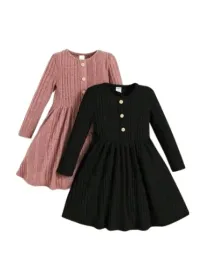 shein-dopasowana-sukienka-dziewczeca-z-guzikami-110-116-cm-1ke