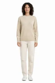 weekend-maxmara-bezowy-klasyczny-sweter-dlugi-rekaw-s-i4b