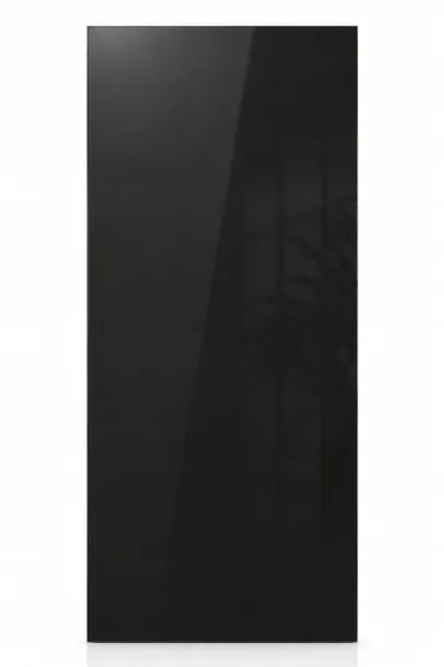 Płyta węglowa Czysty Czarny Połysk SPC WPC PVC Płyta ścienna 280 x 122 cm