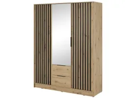 szafa-dely-3d-150cm-z-lustrem-czarny-akcent-nowoczesnosci-grafit-lamela-art