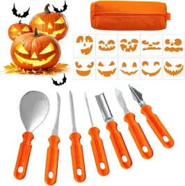 2x-narzedzia-do-rzezbienia-dyni-7szt-z-torba-i-10-szablonami-halloween